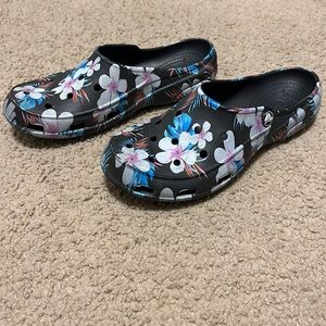 Floral crocs